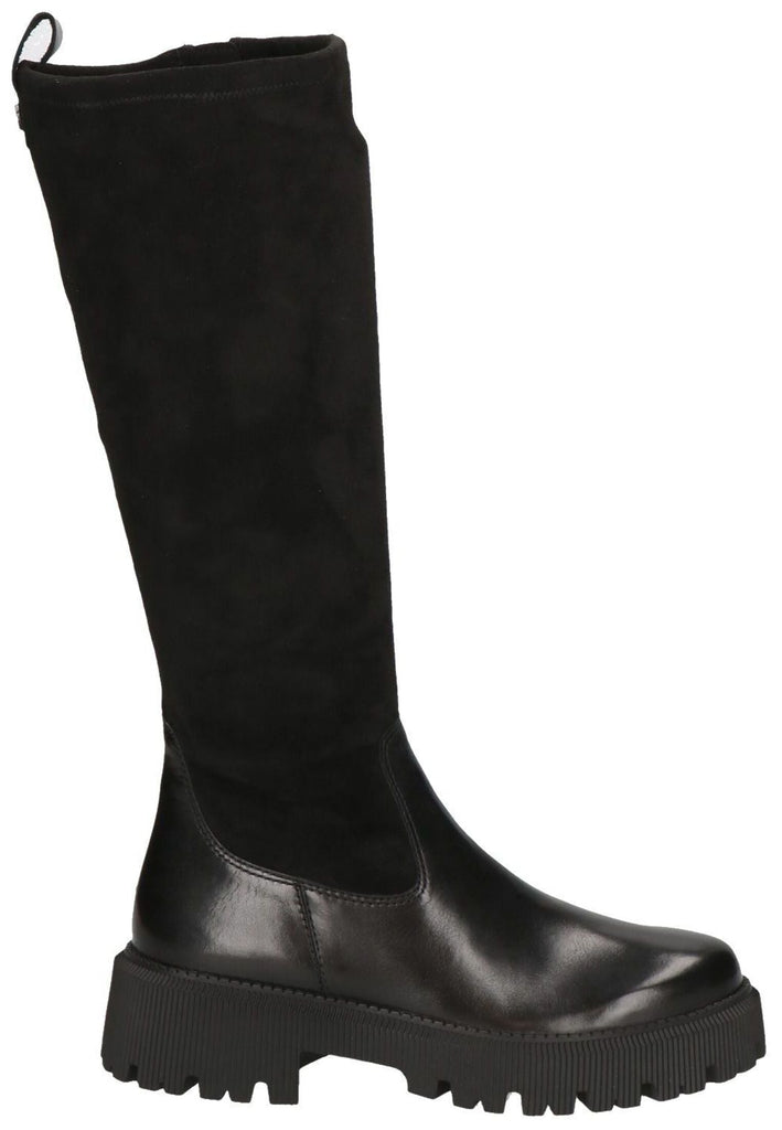 Caprice Stiefel Leder/Textil Schwarz Warmfutter