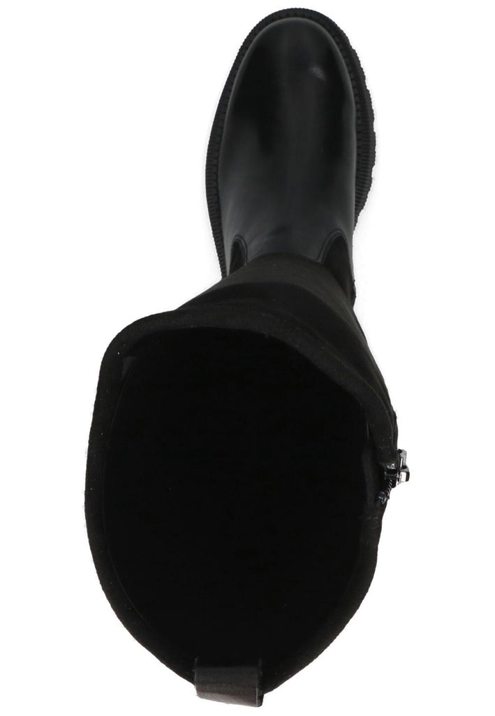 Caprice Stiefel Leder/Textil Schwarz Warmfutter