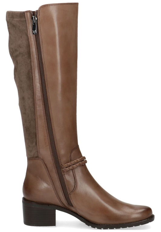 Caprice Stiefel Leder/Textil Taupe