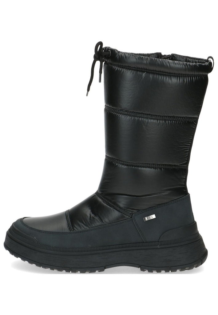 Caprice Stiefel Lederimitat/Textil Schwarz Warmfutter