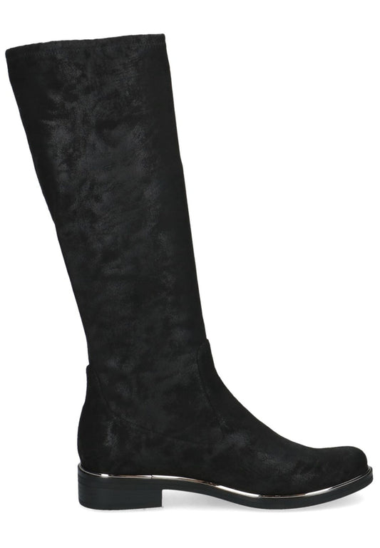 Caprice Stiefel Veloursleder Schwarz