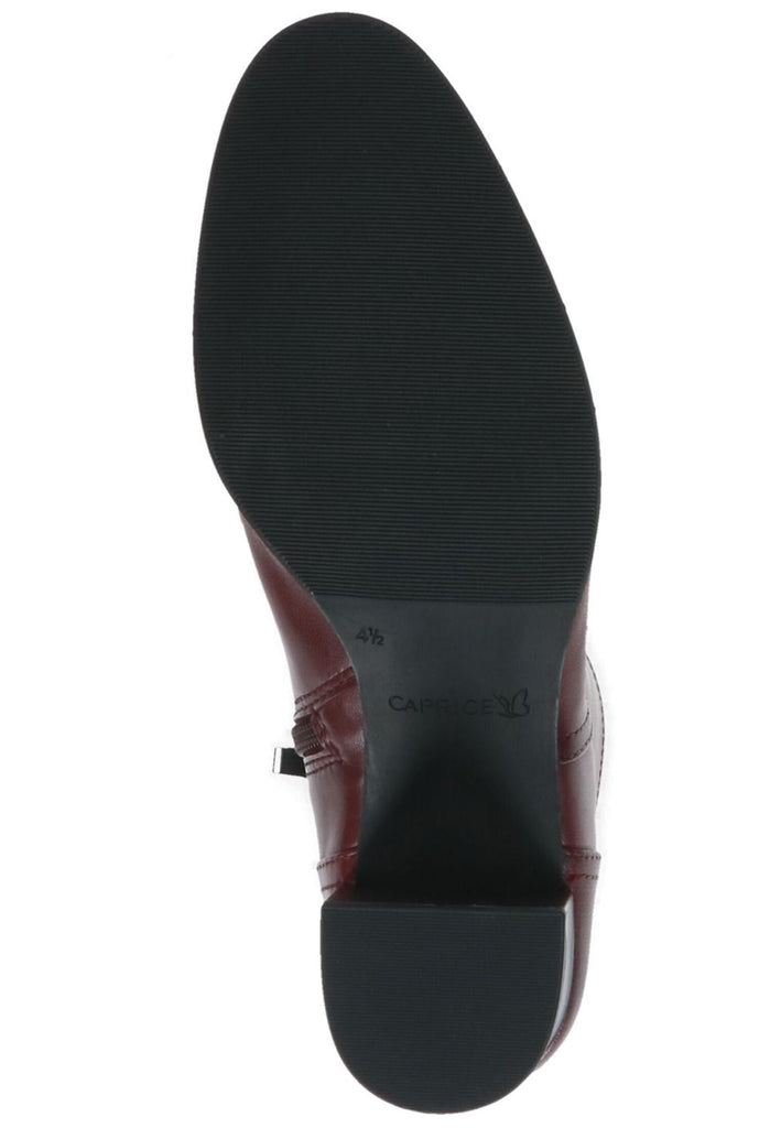 Caprice Stiefelette Leder Bordeaux Warmfutter