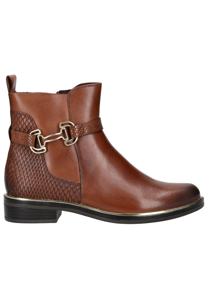 Caprice Stiefelette Leder Cognac