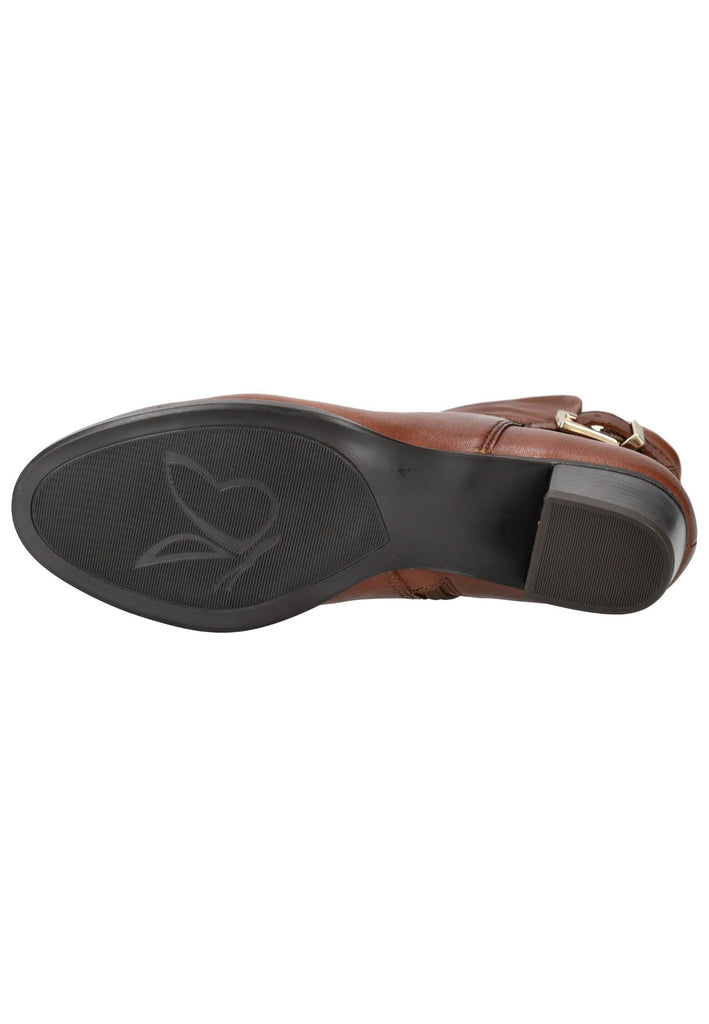 Caprice Stiefelette Leder Cognac Warmfutter