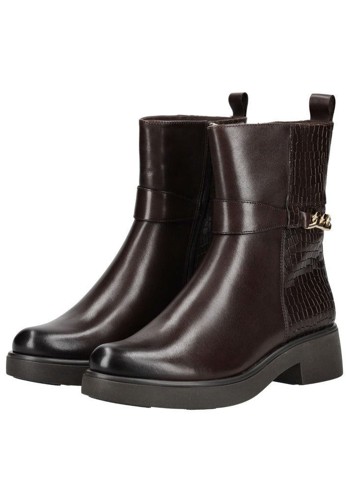 Caprice Stiefelette Leder Dunkelbraun Warmfutter