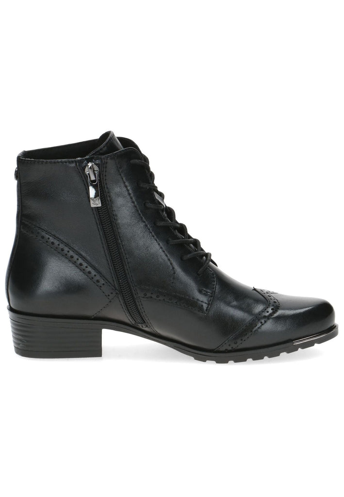 Caprice Stiefelette Leder Schwarz