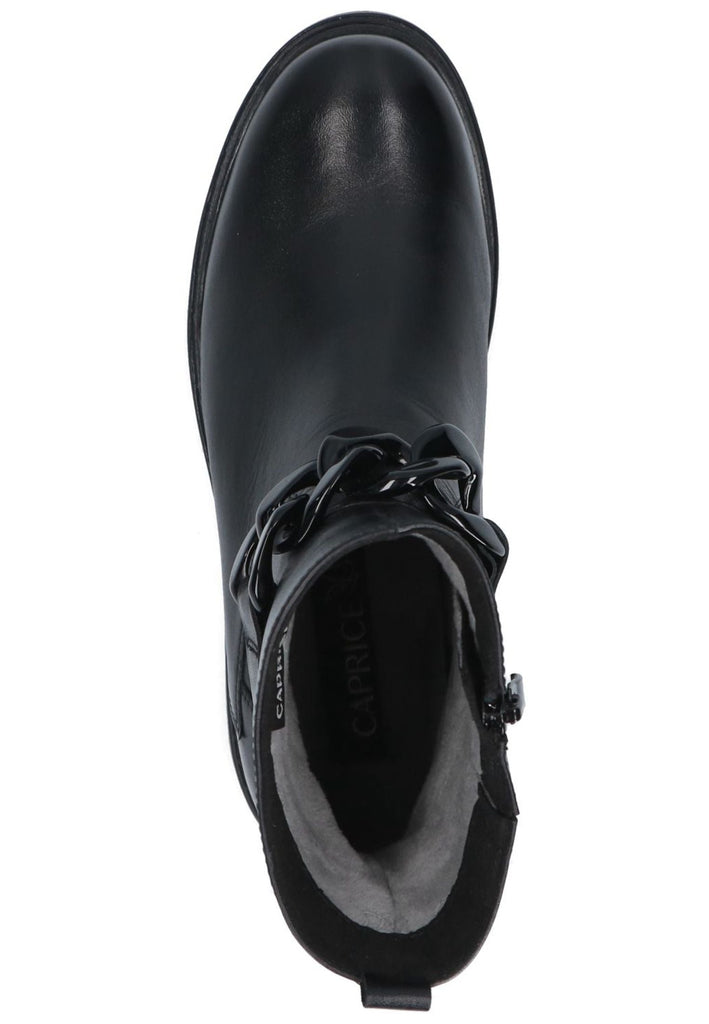 Caprice Stiefelette Leder Schwarz