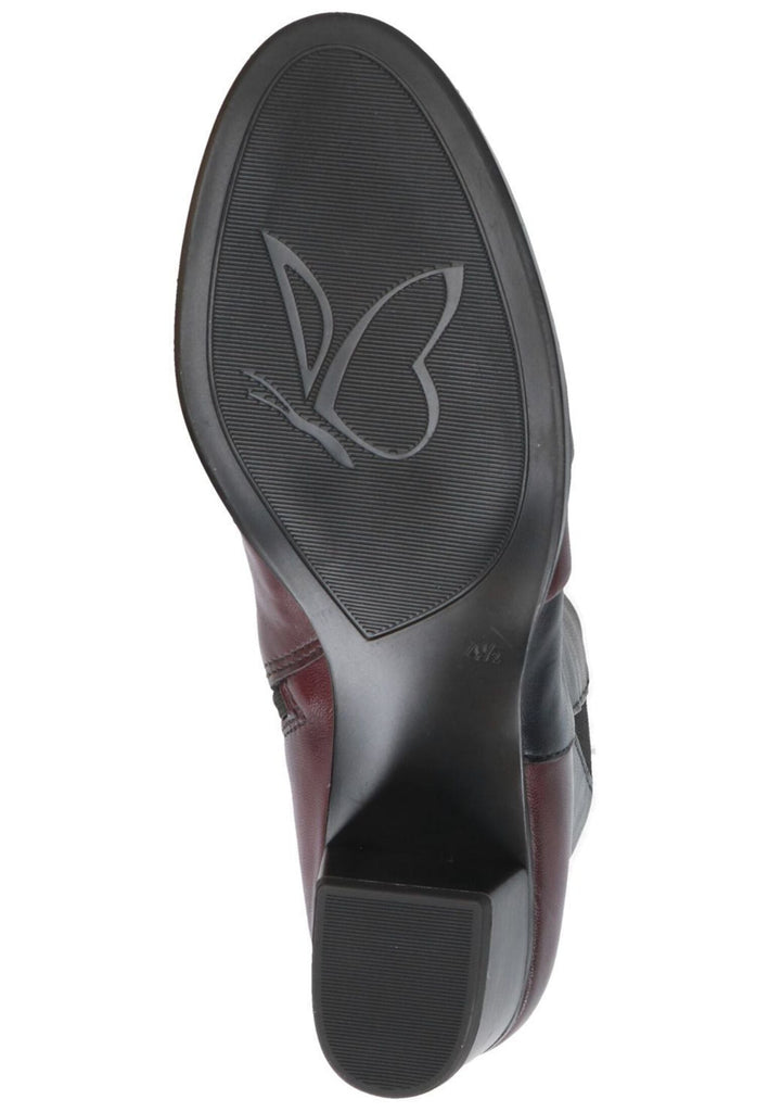 Caprice Stiefelette Leder Schwarz Kombi