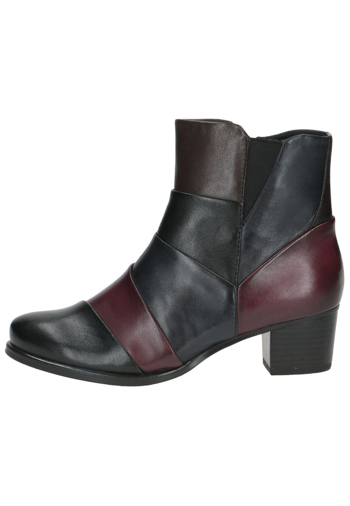 Caprice Stiefelette Leder Schwarz Kombi