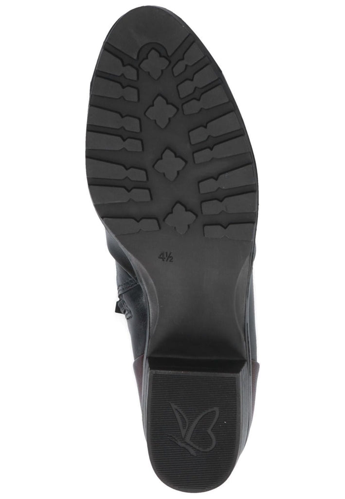 Caprice Stiefelette Leder Schwarz Kombi