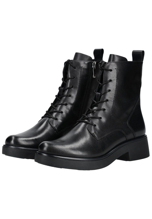Caprice Stiefelette Leder Schwarz/Schwarz Warmfutter