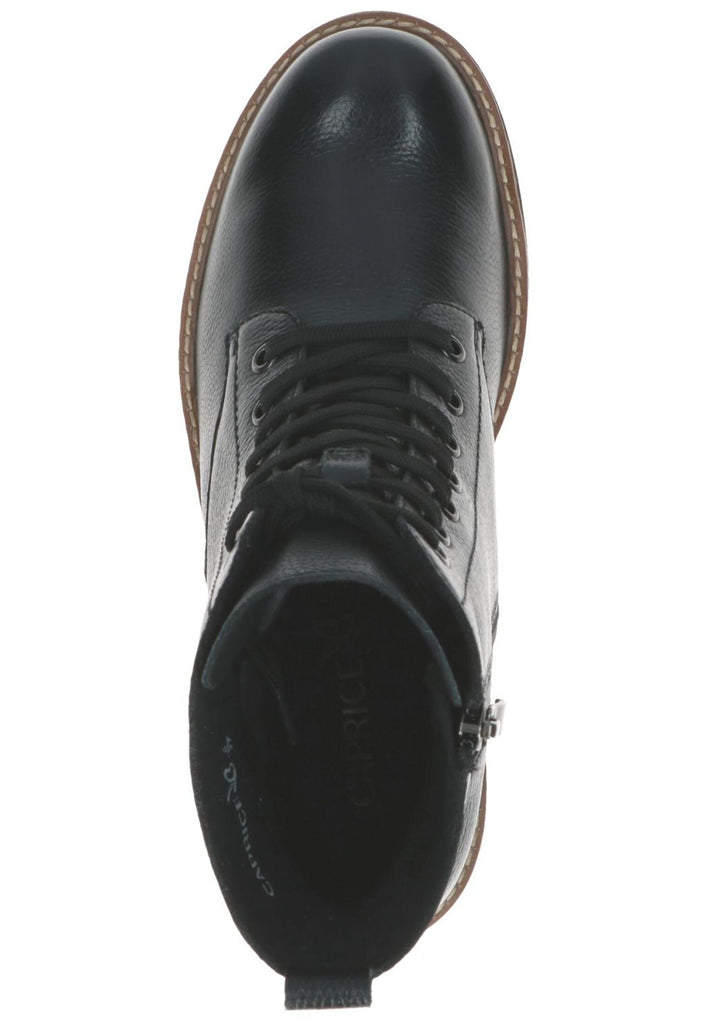 Caprice Stiefelette Leder Schwarz Warmfutter