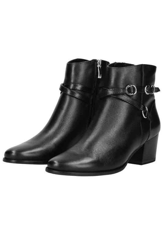 Caprice Stiefelette Leder Schwarz Warmfutter