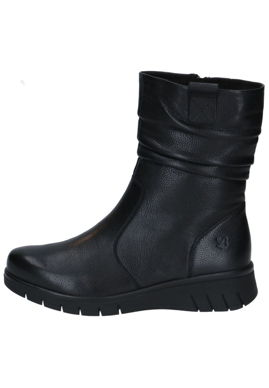 Caprice Stiefelette Leder Schwarz Warmfutter