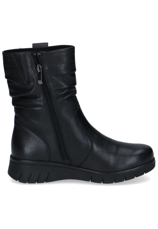 Caprice Stiefelette Leder Schwarz Warmfutter