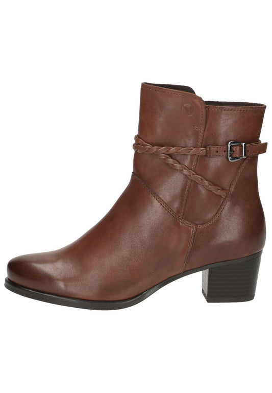 Caprice Stiefelette Leder/Synthetik Cognac Warmfutter