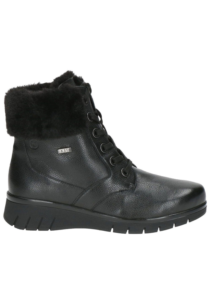 Caprice Stiefelette Leder/Synthetik Schwarz Warmfutter
