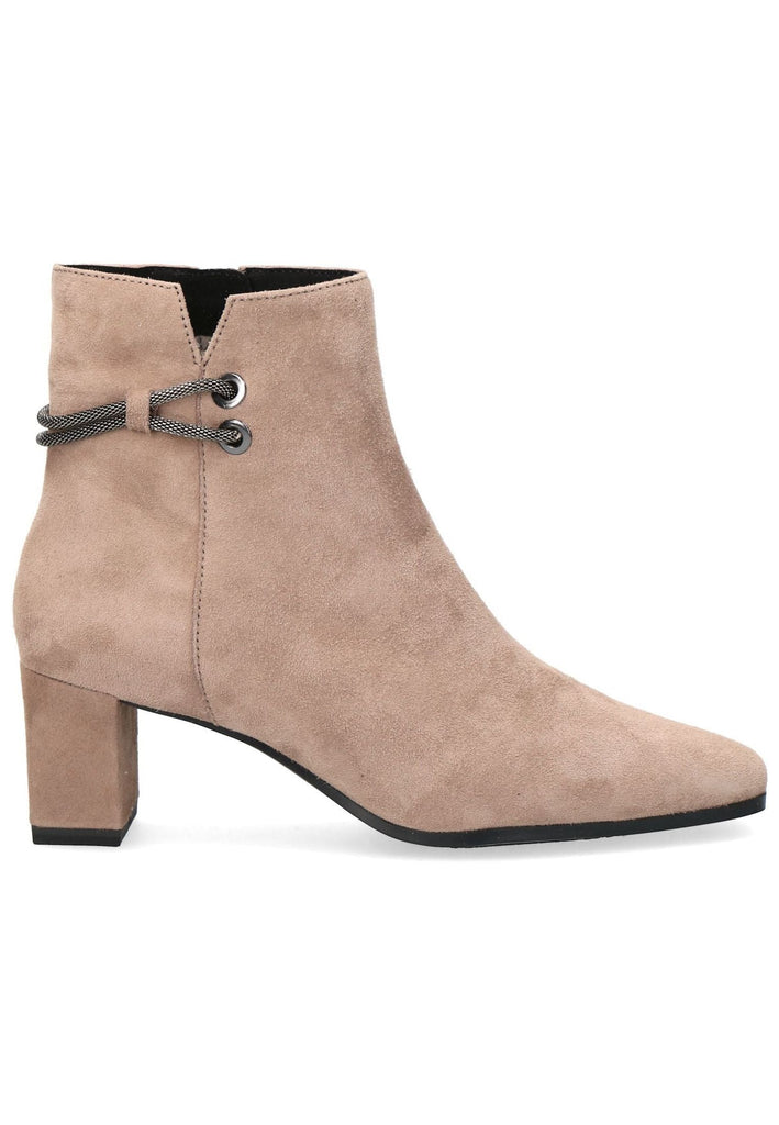 Caprice Stiefelette Leder Taupe