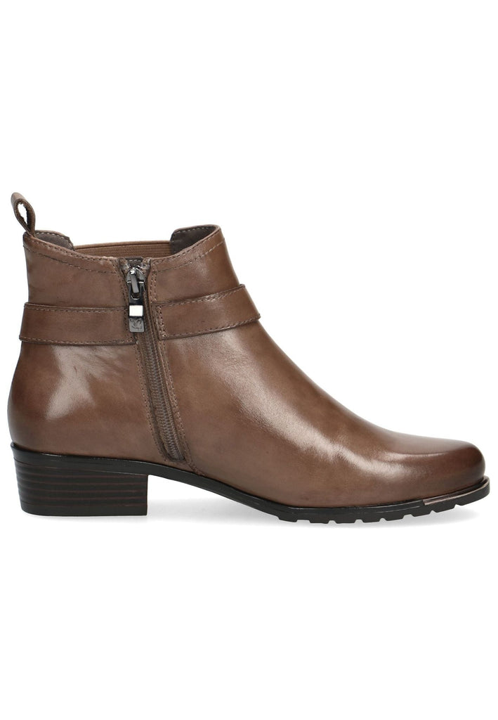 Caprice Stiefelette Leder Taupe