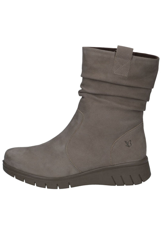 Caprice Stiefelette Leder Taupe Warmfutter