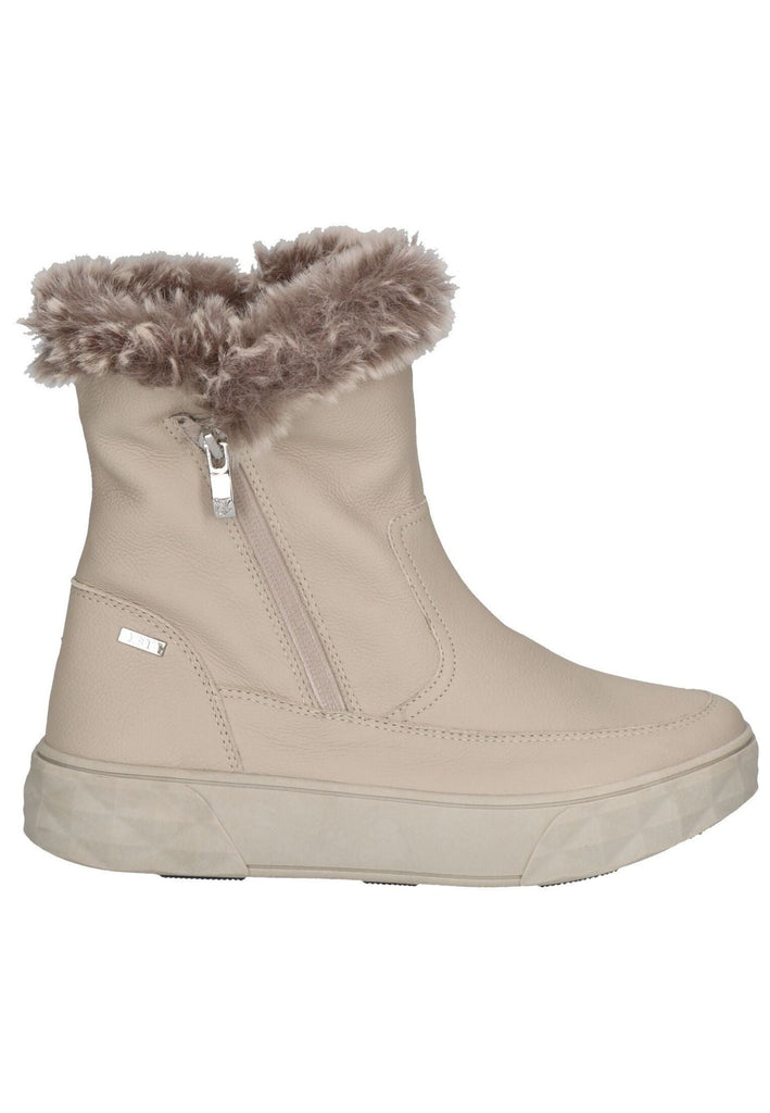 Caprice Stiefelette Leder/Textil Beige Warmfutter
