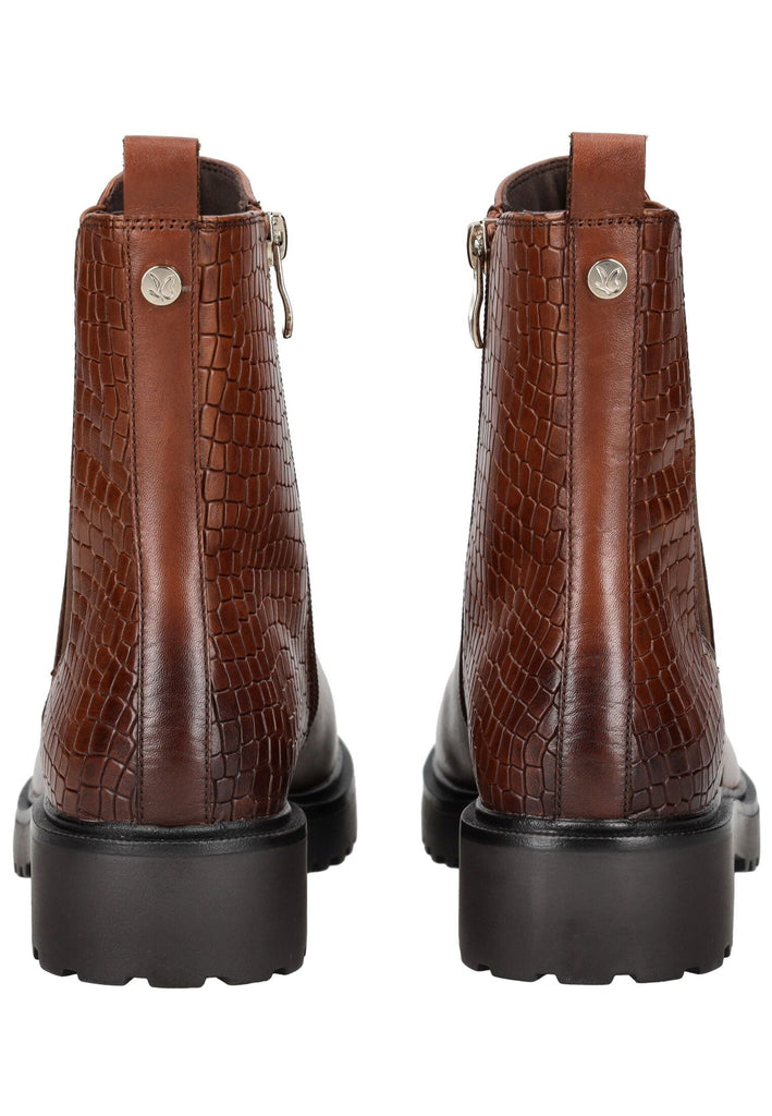 Caprice Stiefelette Leder/Textil Cognac Warmfutter