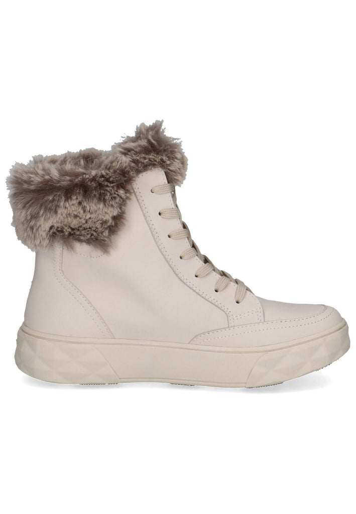 Caprice Stiefelette Leder/Textil Cream Warmfutter