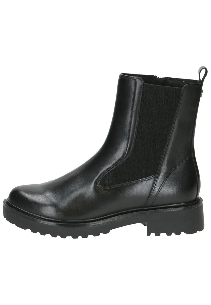 Caprice Stiefelette Leder/Textil Schwarz Warmfutter