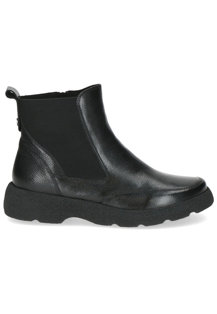 Caprice Stiefelette Leder/Textil Schwarz Warmfutter