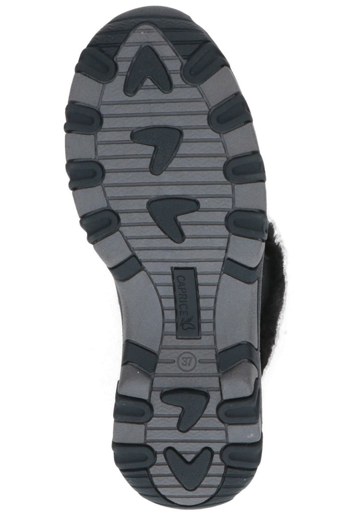 Caprice Stiefelette Leder/Textil Schwarz Warmfutter