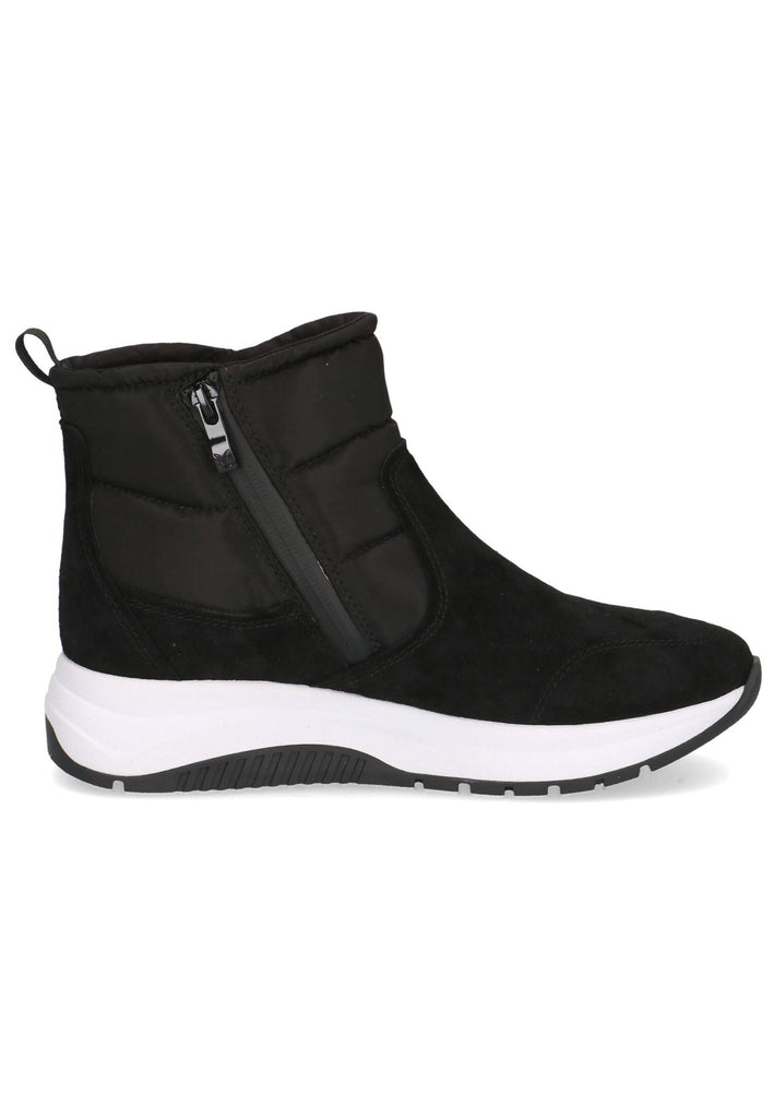 Caprice Stiefelette Leder/Textil Schwarz Warmfutter