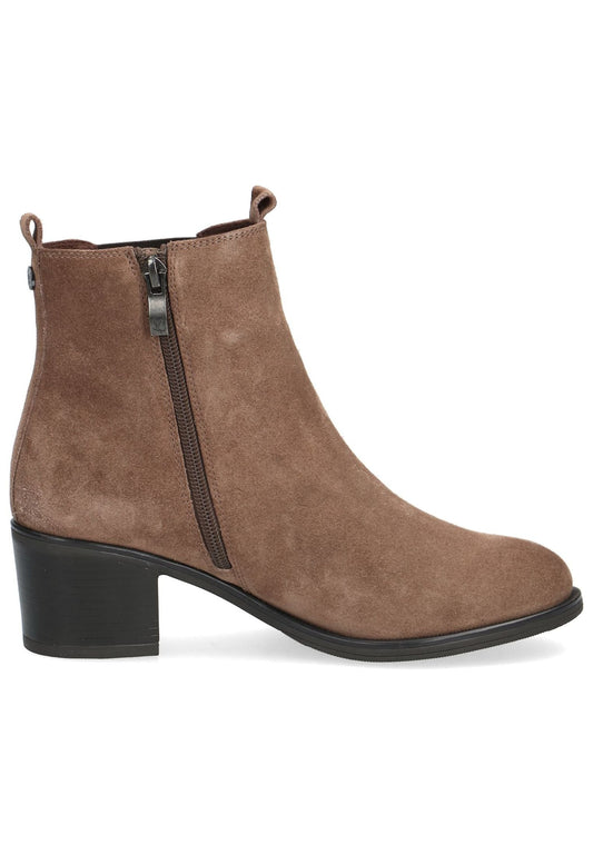 Caprice Stiefelette Leder/Textil Taupe