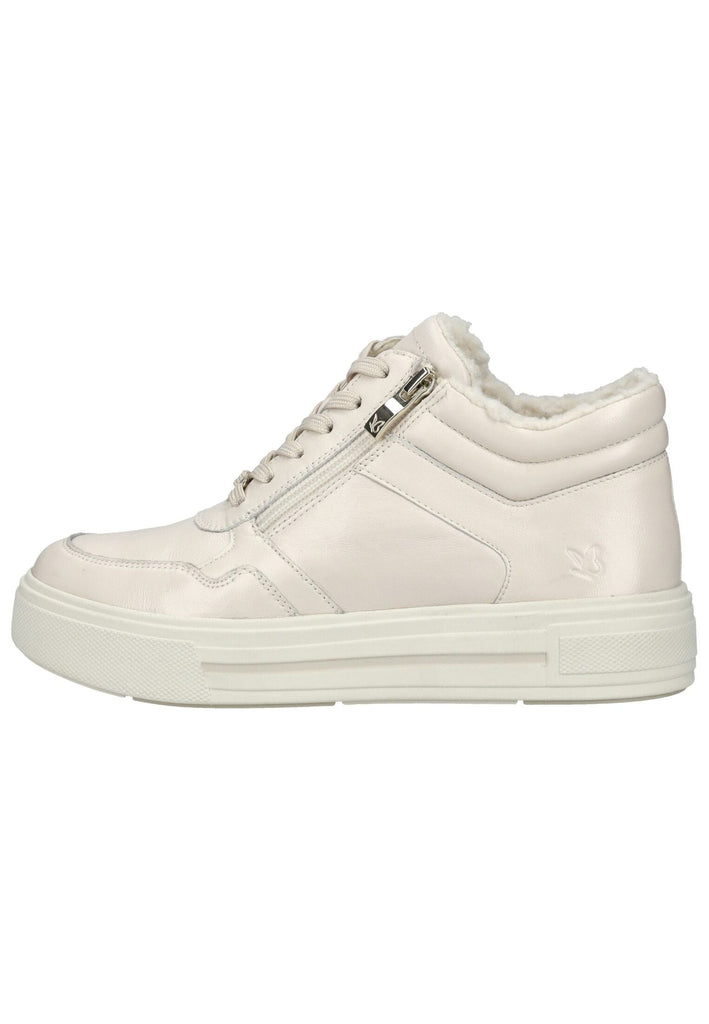 Caprice Stiefelette Leder Weiß Warmfutter