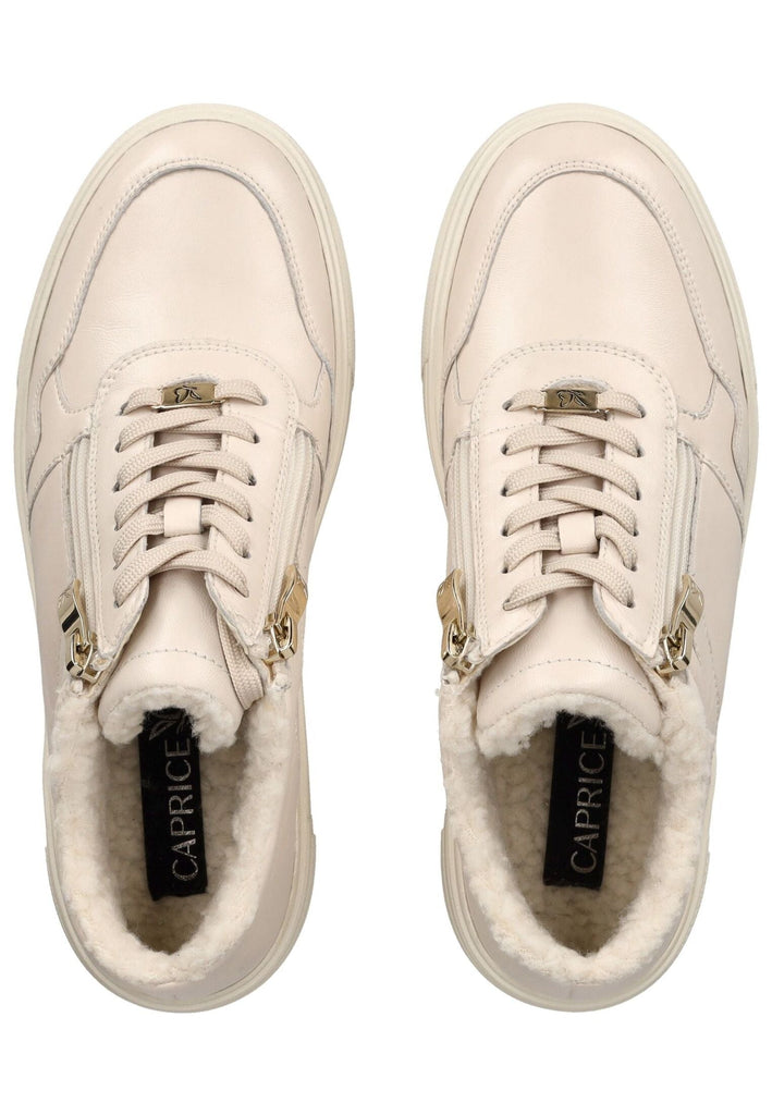 Caprice Stiefelette Leder Weiß Warmfutter