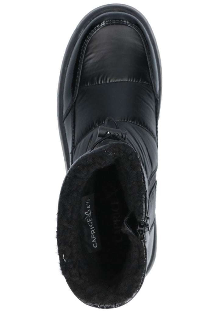 Caprice Stiefelette Lederimitat Schwarz Warmfutter
