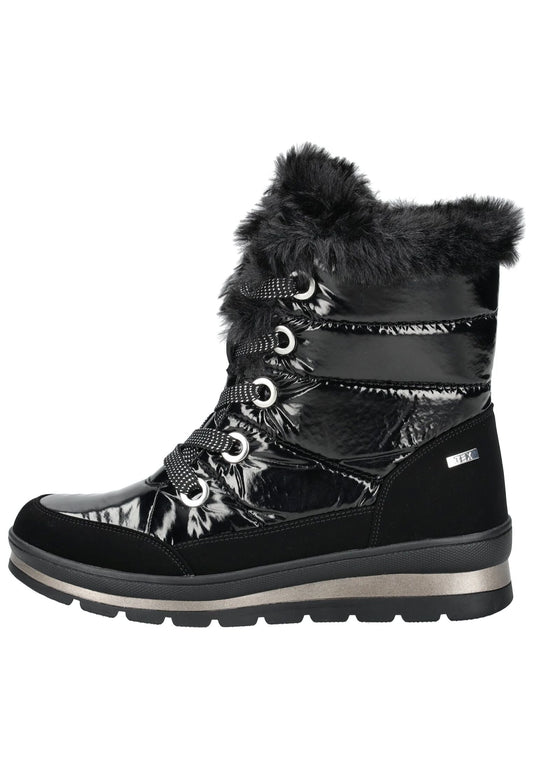 Caprice Stiefelette Lederimitat/Textil Schwarz