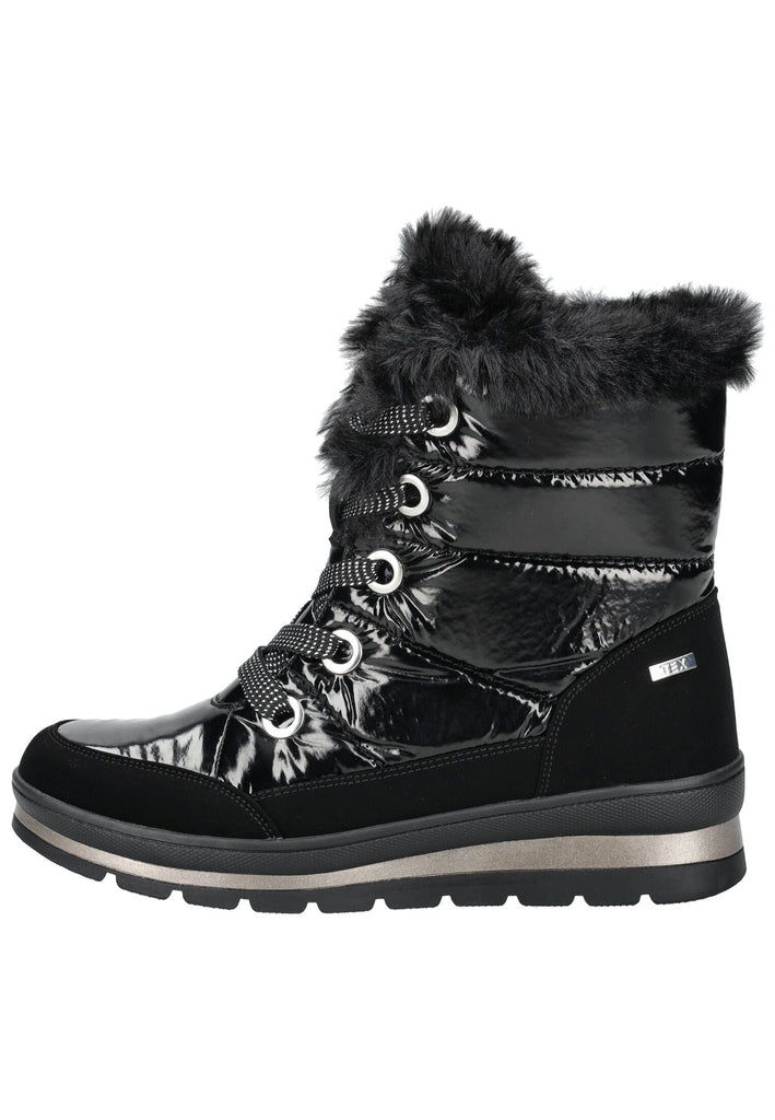 Caprice Stiefelette Lederimitat/Textil Schwarz