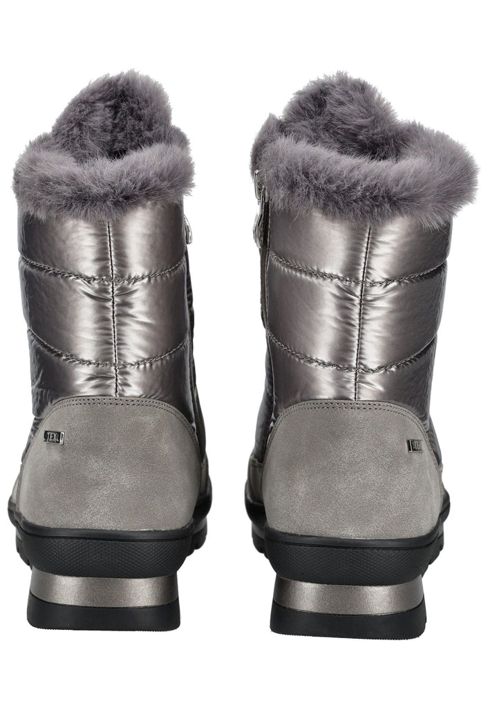 Caprice Stiefelette Lederimitat/Textil Taupe Warmfutter