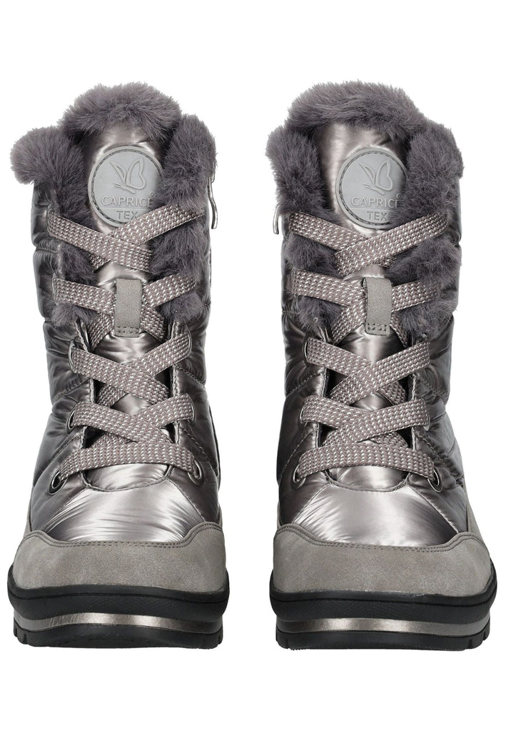 Caprice Stiefelette Lederimitat/Textil Taupe Warmfutter