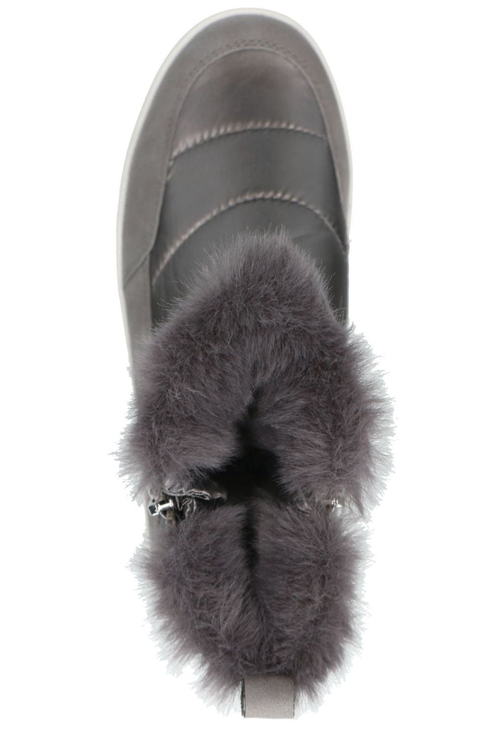 Caprice Stiefelette Lederimitat/Textil Taupe Warmfutter