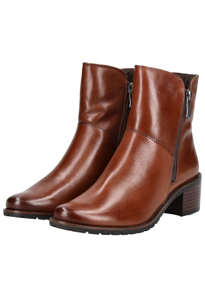 Caprice Stiefelette Nappaleder Cognac