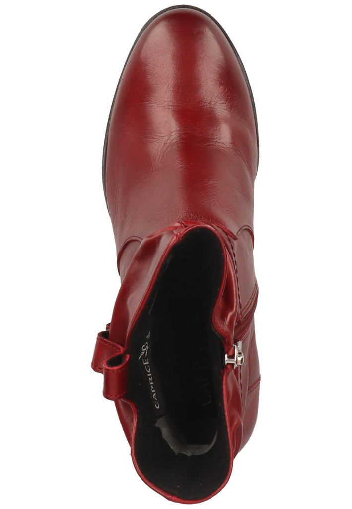 Caprice Stiefelette Nappaleder Rot