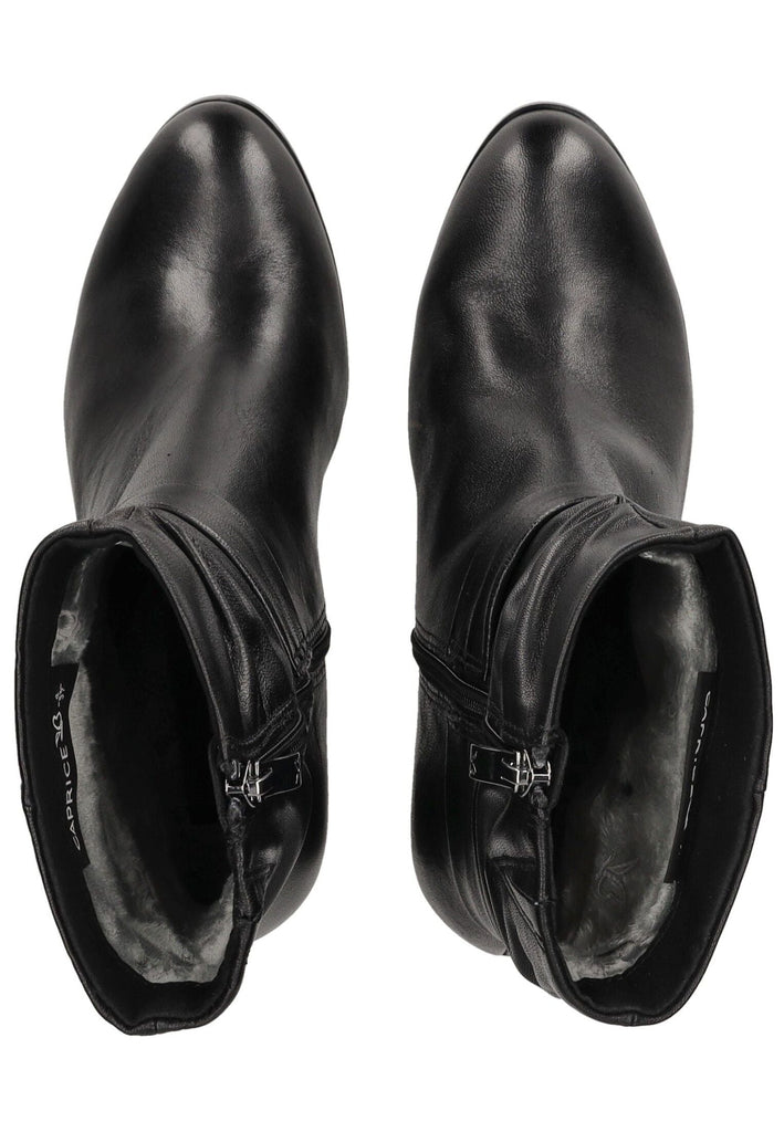 Caprice Stiefelette Nappaleder Schwarz Warmfutter