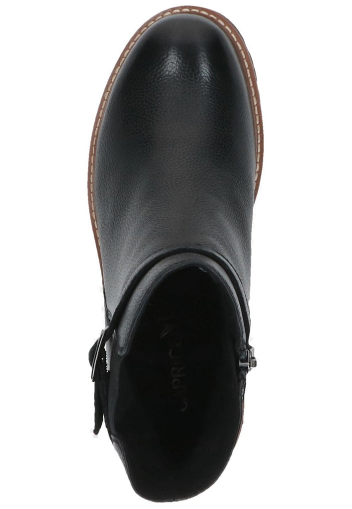 Caprice Stiefelette Nappaleder Schwarz Warmfutter