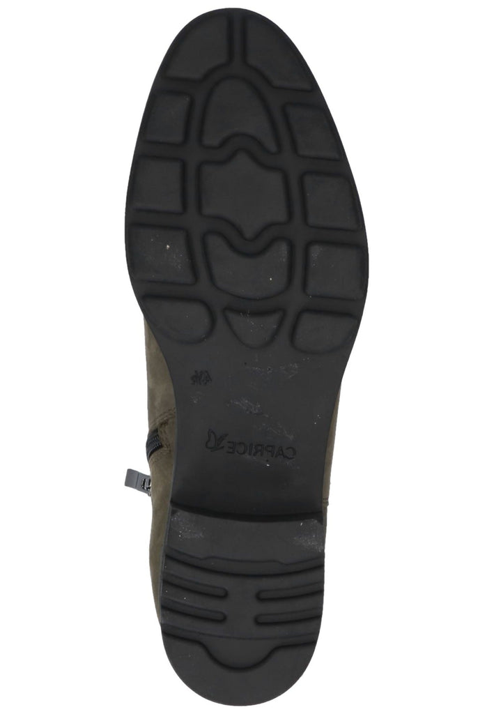 Caprice Stiefelette Nubukleder Oliv