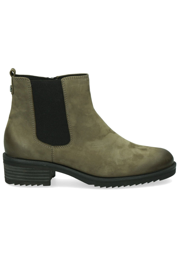 Caprice Stiefelette Nubukleder Oliv