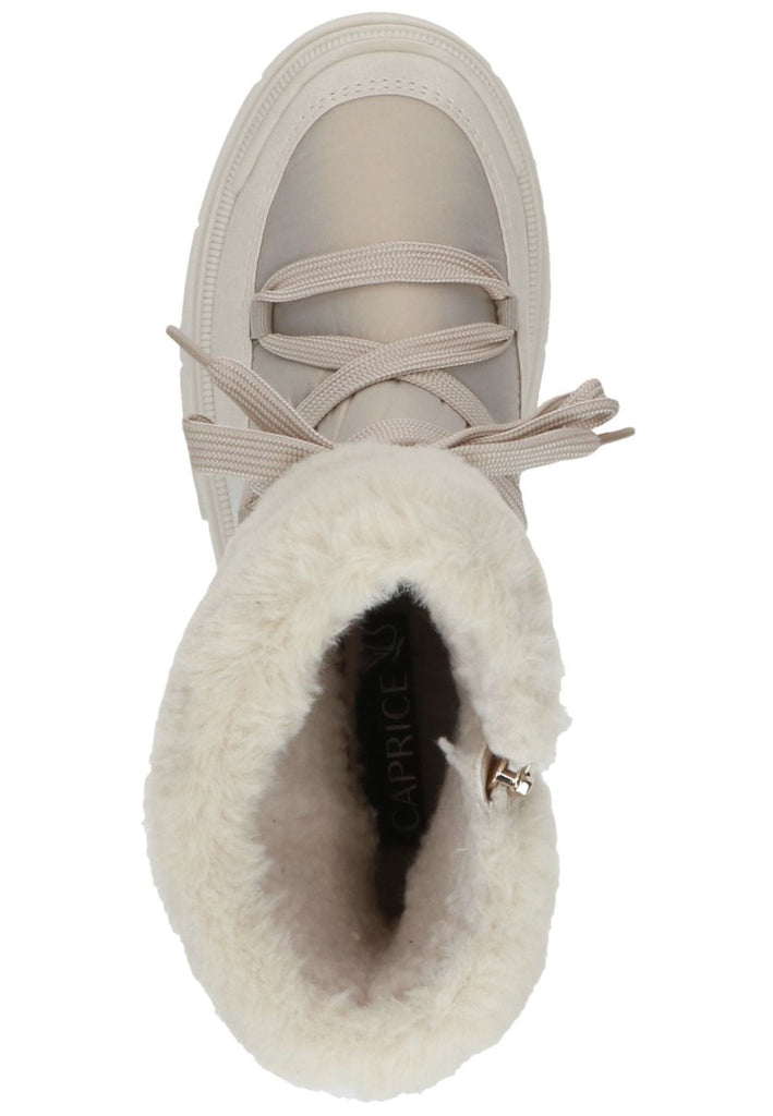 Caprice Stiefelette Textil Beige Warmfutter