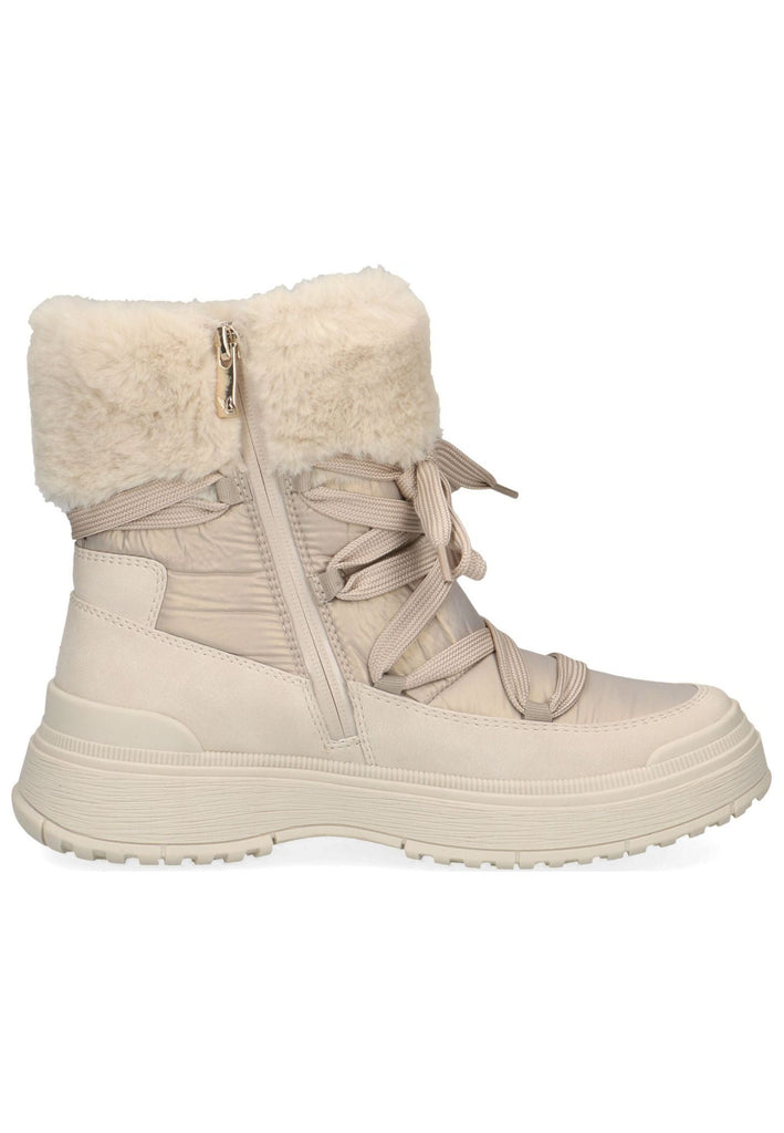 Caprice Stiefelette Textil Beige Warmfutter