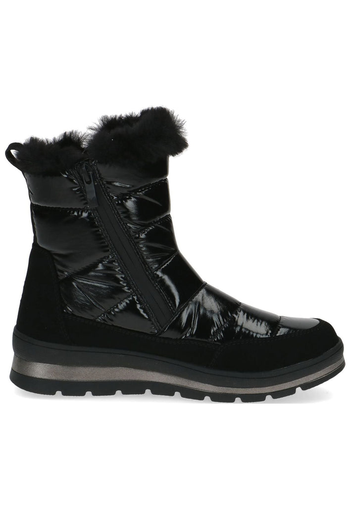 Caprice Stiefelette Textil Schwarz Warmfutter