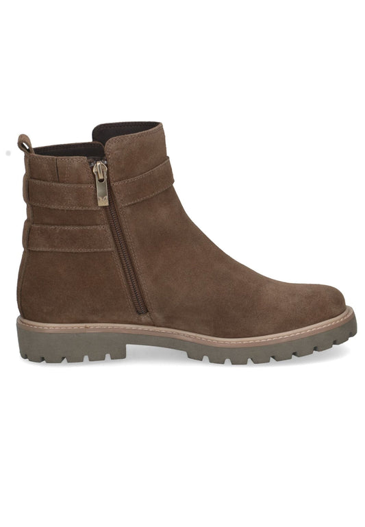 Caprice Stiefelette Veloursleder Braun